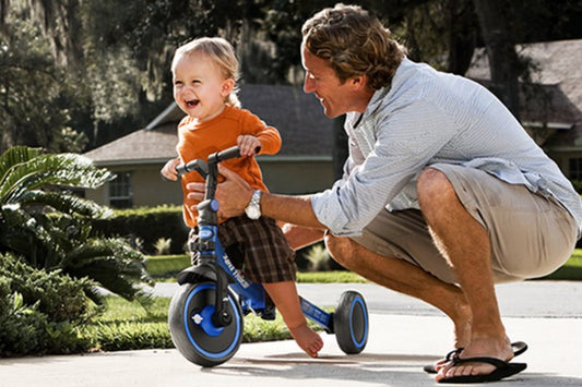 transition from a tricycle to a bicycle