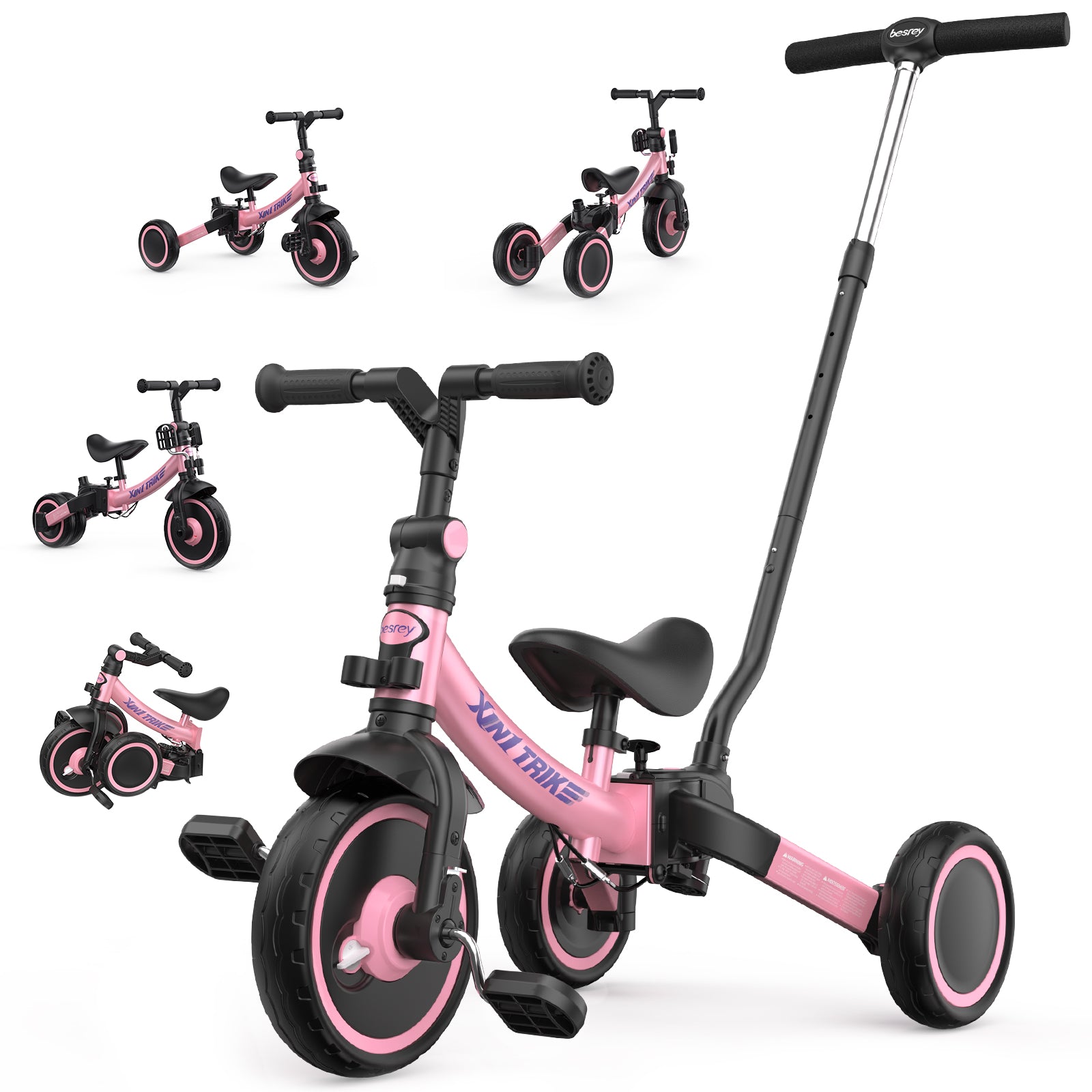 Tricycle Besrey 7 en 1 pour tout petits