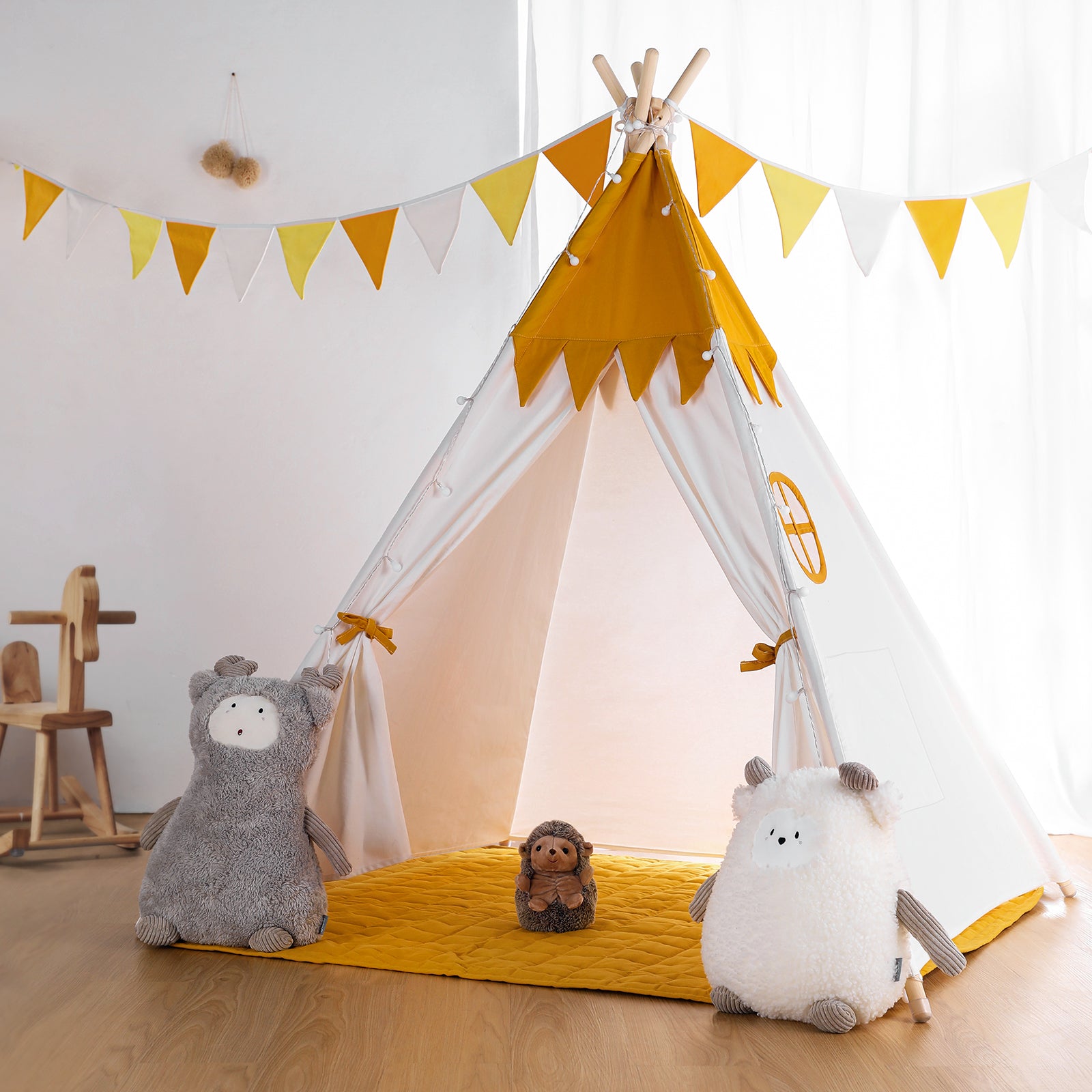 Kids Teepee with window, tent tipi, 2024 play tent playhouse