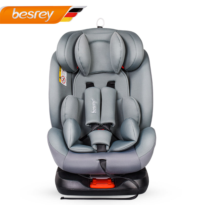 besrey child safety seat, for 0-4-12 years old, can be installed with  isofix hard interface